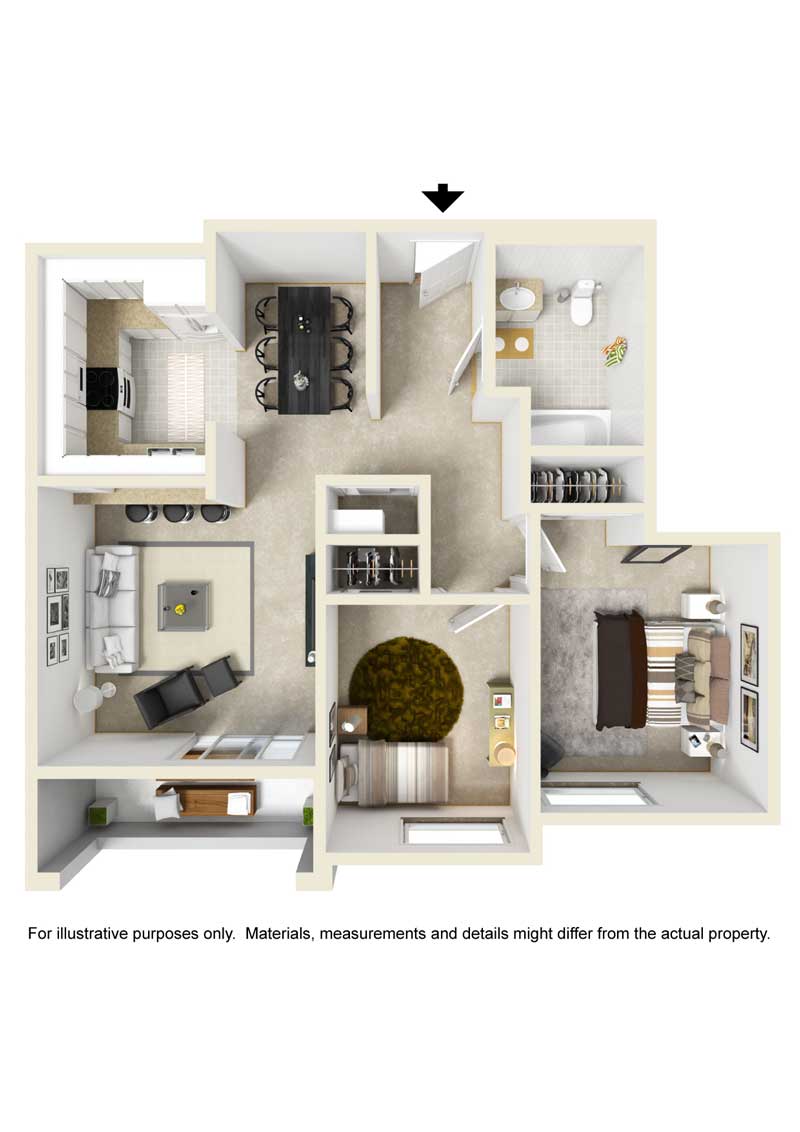 Two B floor plan